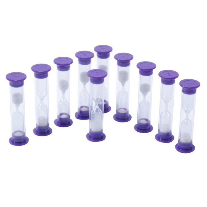 Learning Advantage® Sand Timers - 3 Minute - Set of 10