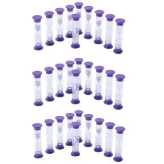 Learning Advantage® Sand Timers - 3 Minute - 10 Per Set, 3 Sets