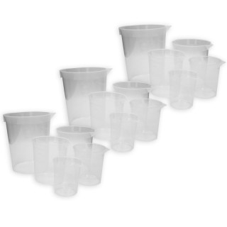 Learning Advantage® Economy Beakers, 5 Per Set, 3 Sets