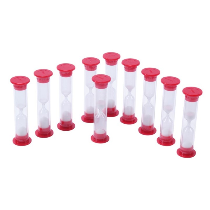 Learning Advantage® Sand Timers - 1 Minute - Set of 10