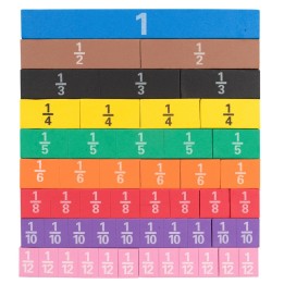 Learning Advantage® Fraction Tiles - Foam - Magnetic - Set of 51