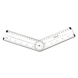 Learning Advantage® Angle Measurement Ruler - Measure Angles to 360 Degrees and Lines to 12"