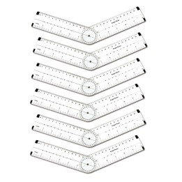 Learning Advantage® Angle Measurement Ruler, Pack of 6
