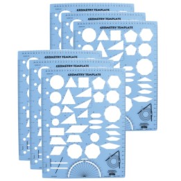 Learning Advantage® Geometry Template, Pack of 6