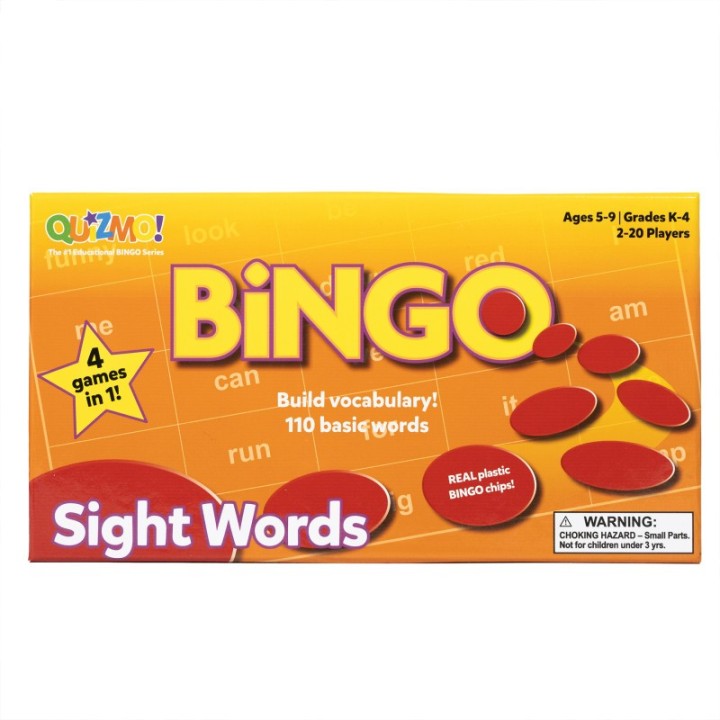 Learning Advantage® QUIZMO® Sight Words - Bingo-Style Vocabulary Game