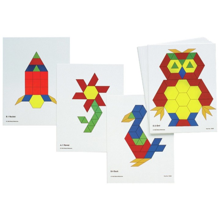 Learning Advantage® Pattern Block Activity Cards - Set of 20
