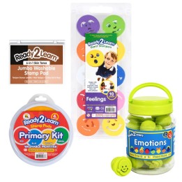 READY 2 LEARN™ Feelings & Emotions Stampers Set with Stamp Pads