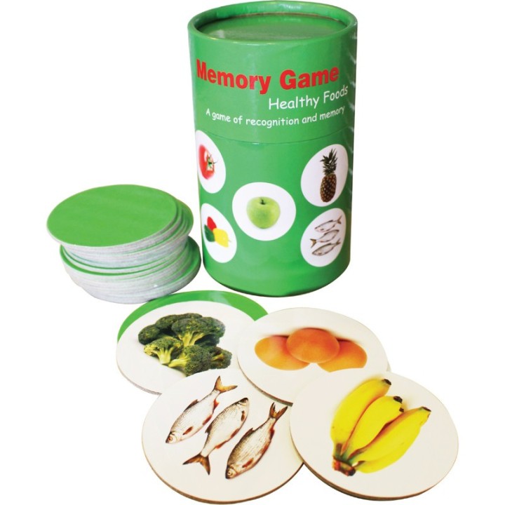 The Freckled Frog Healthy Foods Matching Pairs Game