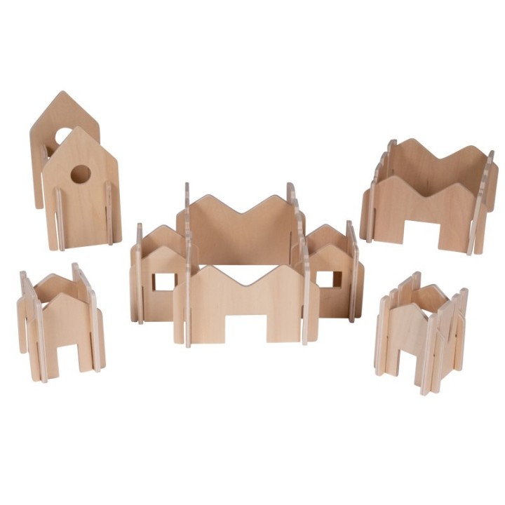 The Freckled Frog Happy Architect - Natural - Set of 28