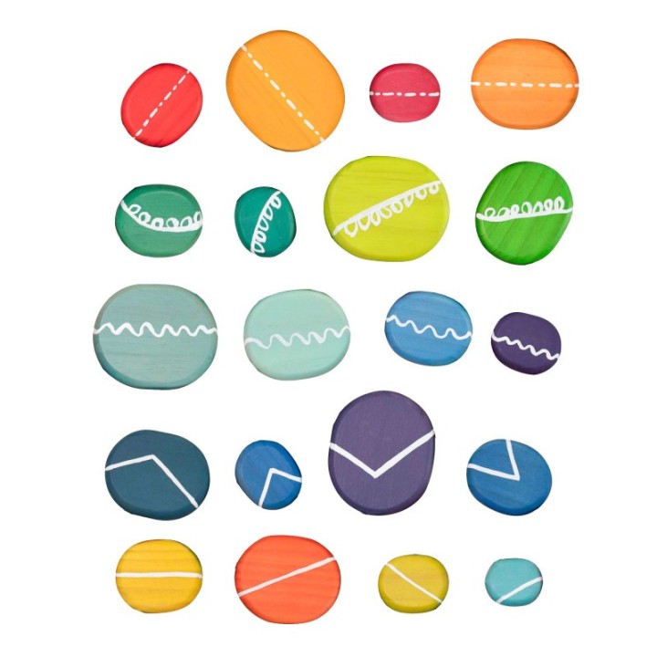 The Freckled Frog Playing with Pebbles