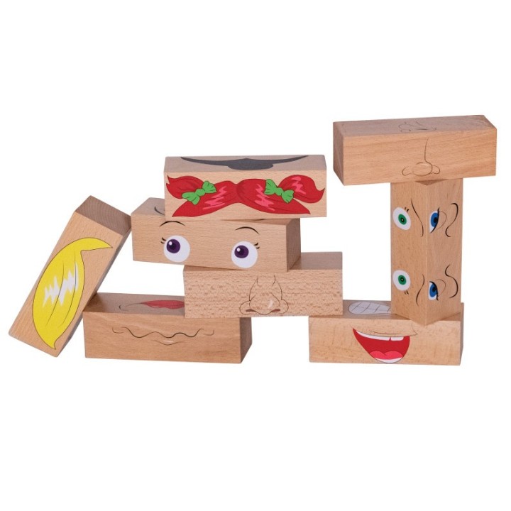 The Freckled Frog How Am I Feeling Blocks - Set of 8