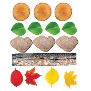 The Freckled Frog Nature's Footsteps - Set of 15 Nature-Inspired Rubber Mats - Ages 3+