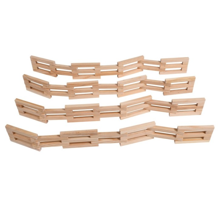 The Freckled Frog Wooden Fences - Set of 4