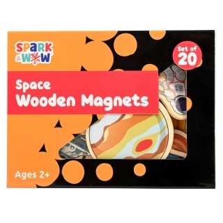 Spark & Wow Spark & Wow Wooden Magnets - Space