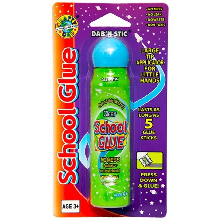 Crafty Dab® School Glue - Clear, Single Blister