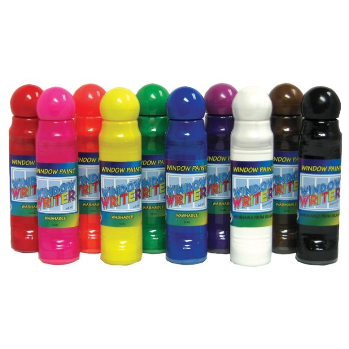 Crafty Dab® Window Writers Paint, 10 Colors, 48 ml each