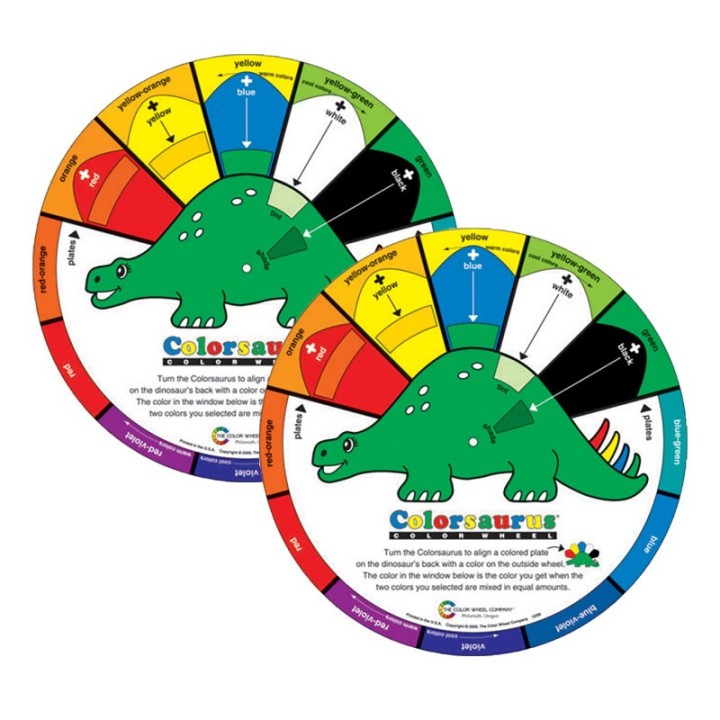 The Color Wheel Company Colorsaurus (Children's Color Wheel), Pack of 2