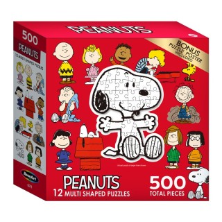 Cra-Z-Art® Licensed Peanuts Mini Shaped Puzzle Set, 12 Puzzles