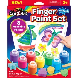 Cra-Z-Art® Washable Finger Paints Set, 8 Colors