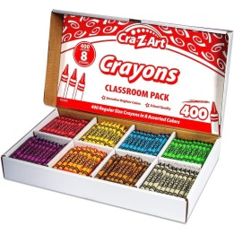 Cra-Z-Art® Crayon Class Pack, 8 Color, 400 Count Box