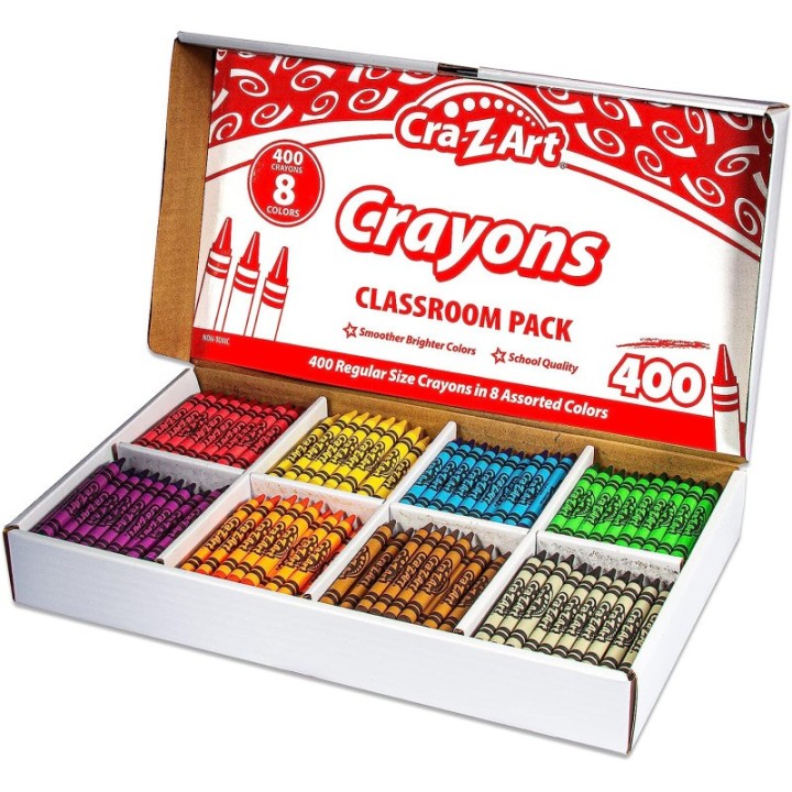 Cra-Z-Art® Crayon Class Pack, 8 Color, 400 Count Box