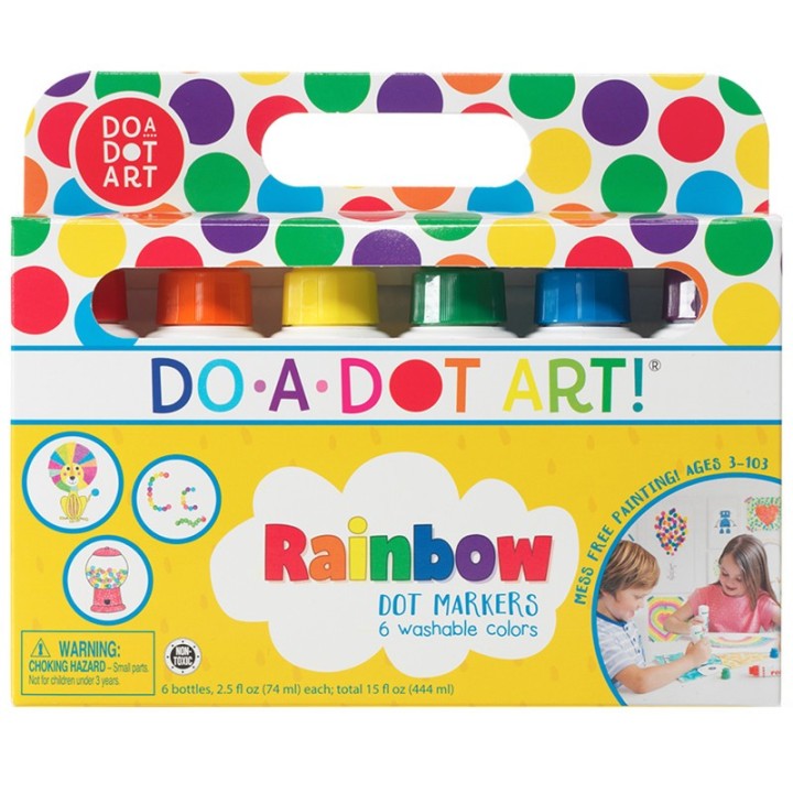 Do-A-Dot Art!® Washable Rainbow Dot Markers, 6 Colors
