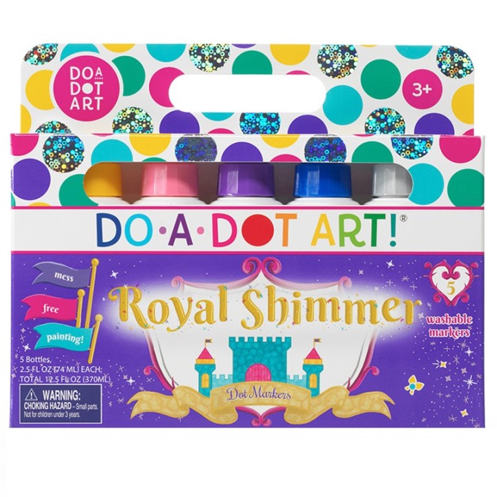 Do-A-Dot Art!® Washable Royal Shimmer Dot Markers, 5 Colors