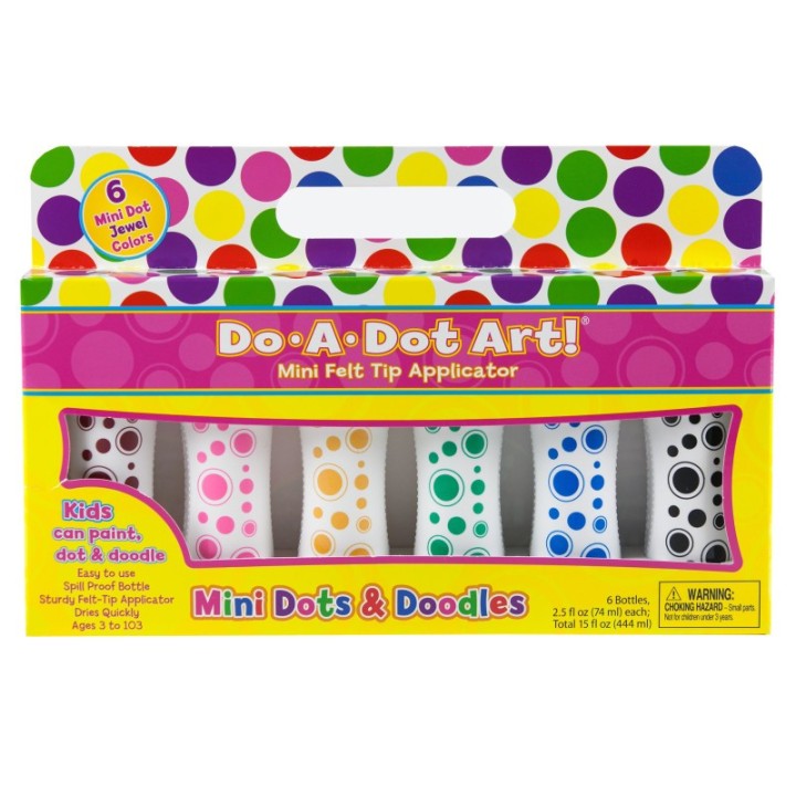 Do-A-Dot Art!® Mini Jewel Tone Dot Markers, 6 Colors