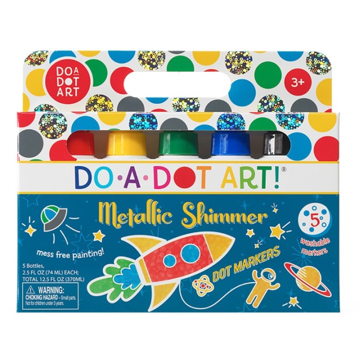 Do-A-Dot Art!® Dot Markers, Metallic Shimmer, 5-Pack