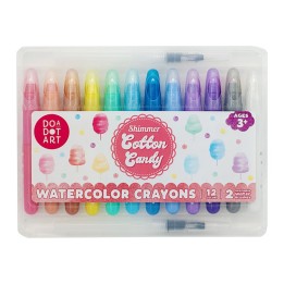 Do-A-Dot Art!® Cotton Candy Shimmer Watercolor Crayons, Pack of 12