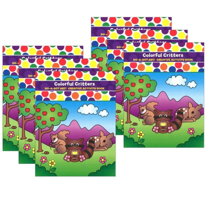 Do-A-Dot Art!® Colorful Critters Creative Art & Activity Book, Pack of 6