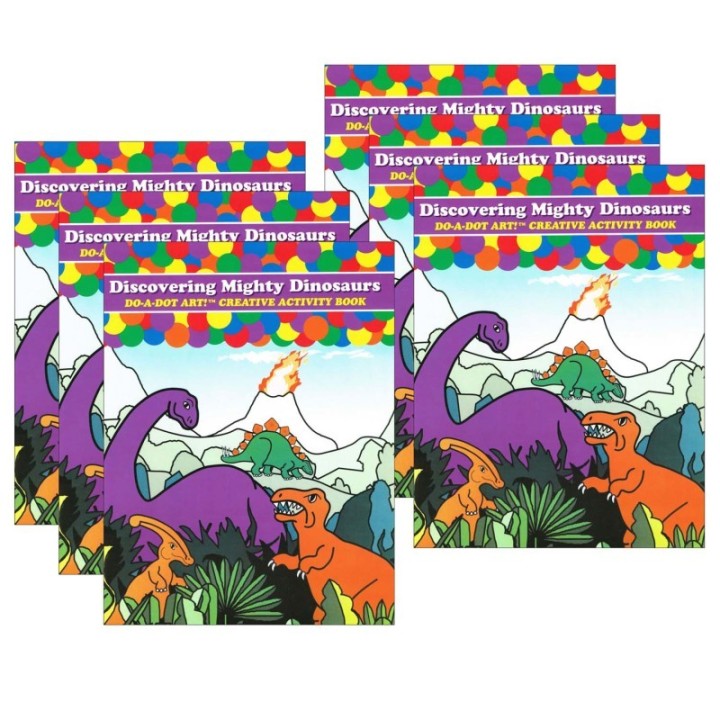 Do-A-Dot Art!® Discovering Mighty Dinosaurs Creative Art & Activity Book, Pack of 6
