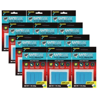 DAP® BlueStik™ Reusable Adhesive Putty, 1 oz. Per Pack, 12 Packs