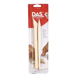 DAS® Modeling Clay Tools, Hardwood Set, 2 Pieces