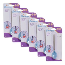 Dreambaby® Color Changing Heat Sensing Soft Tip Spoon, Pack of 6