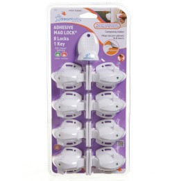 Dreambaby® Adhesive Mag Locks® 8 Locks, 1 Key