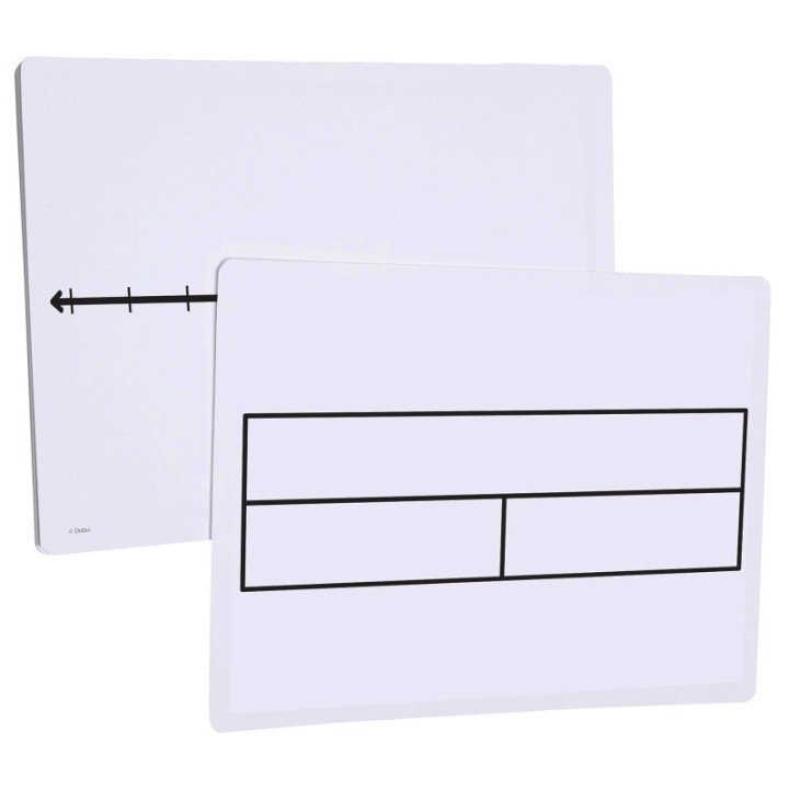 Didax® Write-On/Wipe-Off Part-Part-Whole/Number Line Mats, Pack of 10