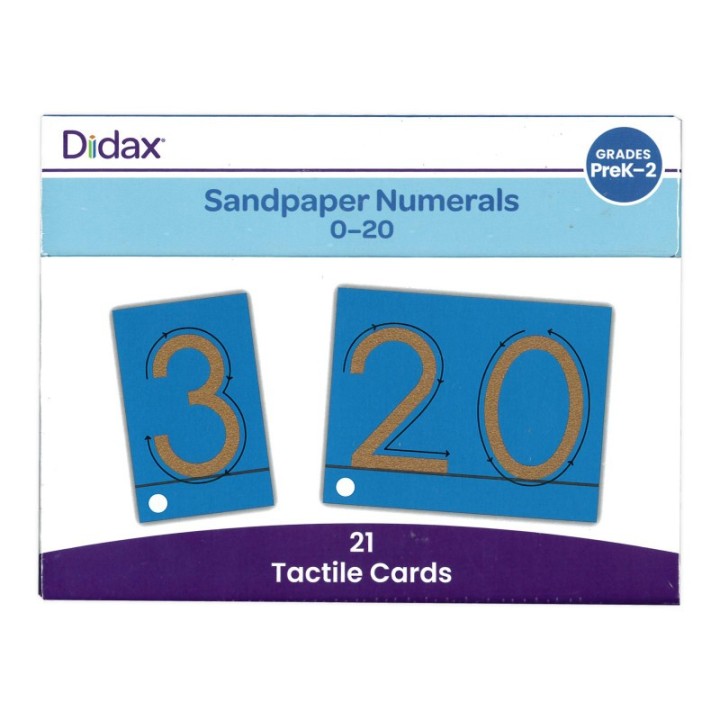 Didax® Tactile Sandpaper Numerals 0-20
