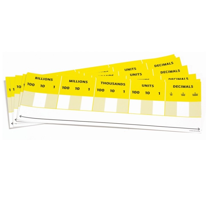 Didax® Desktop Place Value Card, Pack of 10
