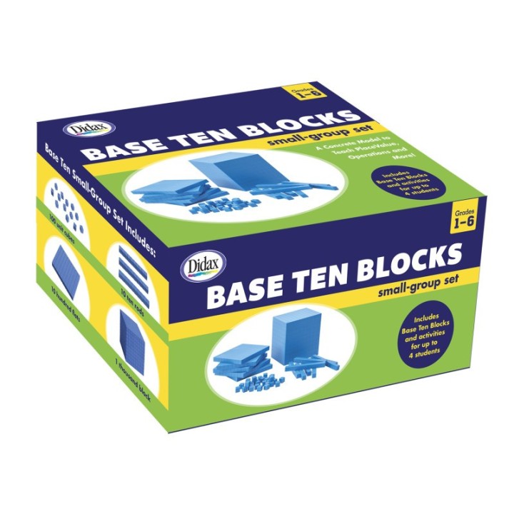 Didax® Base Ten Blocks Small-Group Set, 161 Pieces