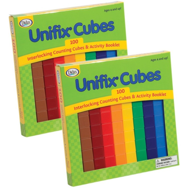 Didax® UNIFIX® Cube Set, 100 Per Pack, 2 Packs