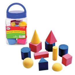 Didax® Foam Geometric Solids, 12 Pieces