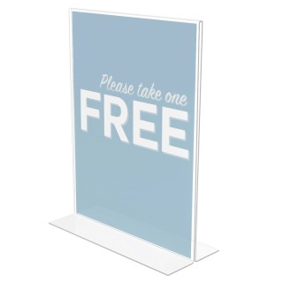 Deflecto® Classic Image® Stand-Up Sign Holder, Portrait