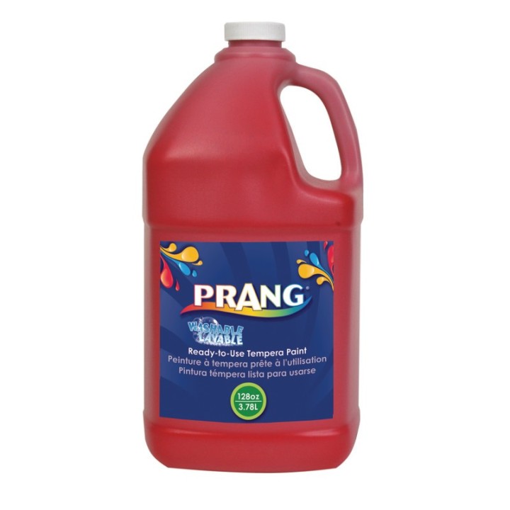 Prang® Washable Tempera Paint, Red, 1 Gal
