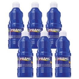 Prang® Washable Tempera Paint, Blue, 16 oz, Pack of 6