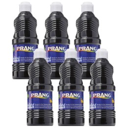 Prang® Washable Tempera Paint, Black, 16 oz, Pack of 6
