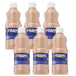 Prang® Washable Tempera Paint, Peach, 16 oz, Pack of 6