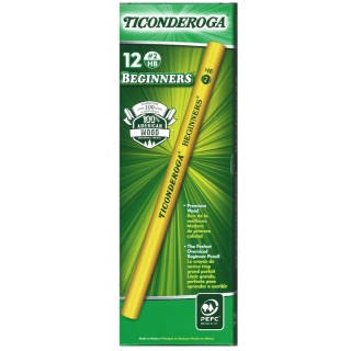 Ticonderoga® Beginners® Pencils without Eraser, Pack of 12