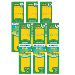 Ticonderoga® tri-write™ Pencils, 12 Per Pack, 6 Packs