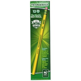 Ticonderoga® No. 2 Pencils, Unsharpened, Pack of 12
